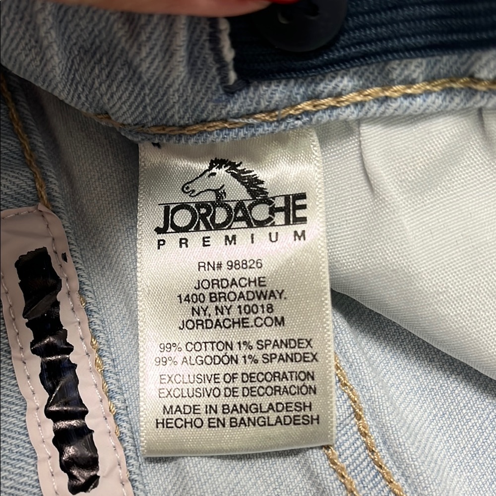 Jordache girls High-Waisted Distressed Denim Shorts size 10 - Picture 5 of 7